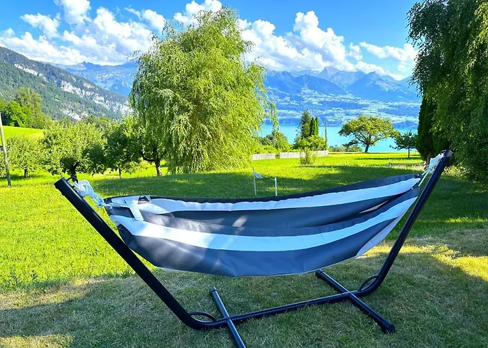 Nyaraló Idyllic Farm With Scenic Views And Concierge By Swisshut Sigriswil